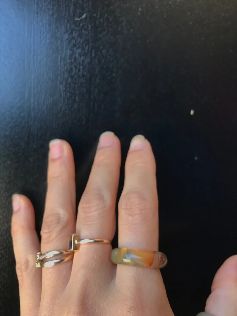 Natural Moss Agate Ring (18mm) - Image 2