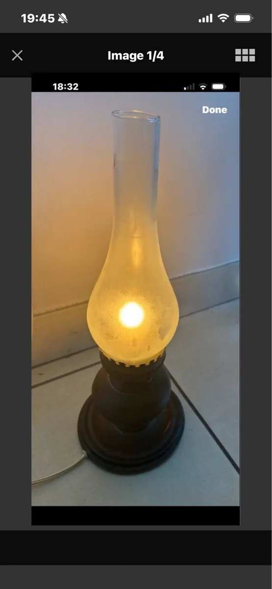 Vintage Oil Style Table Lamp - Image 1