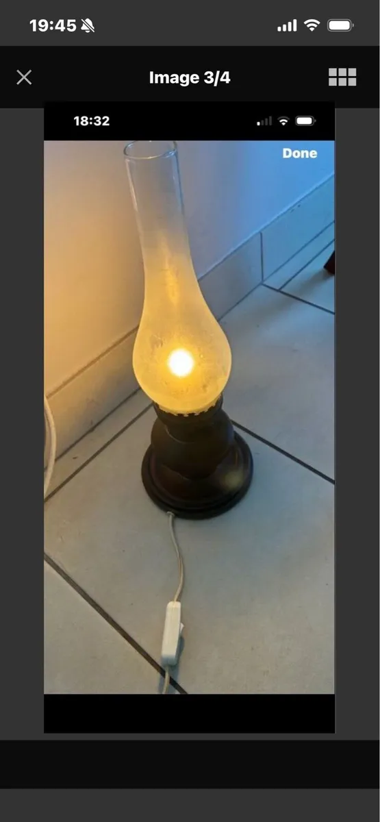 Vintage Oil Style Table Lamp - Image 3