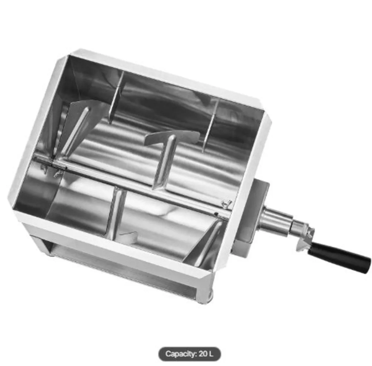 Manual Meat Mixer, 30L Fixed Tank Meat Processing - Image 2
