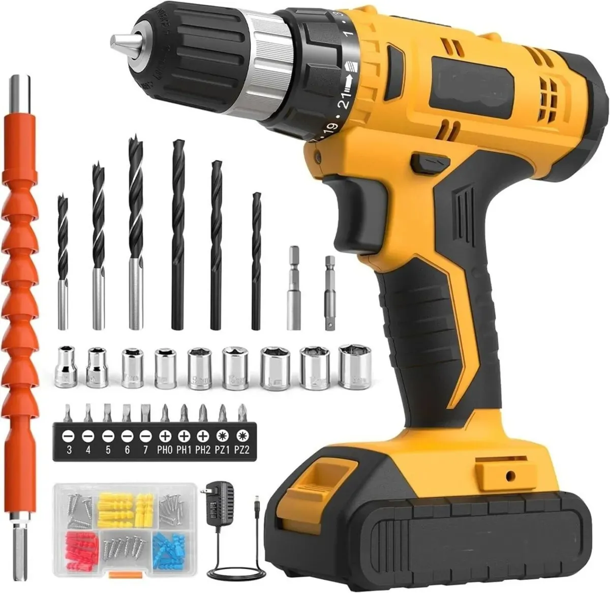 20V Cordless Drill Electric Power Tool Kit - Image 4