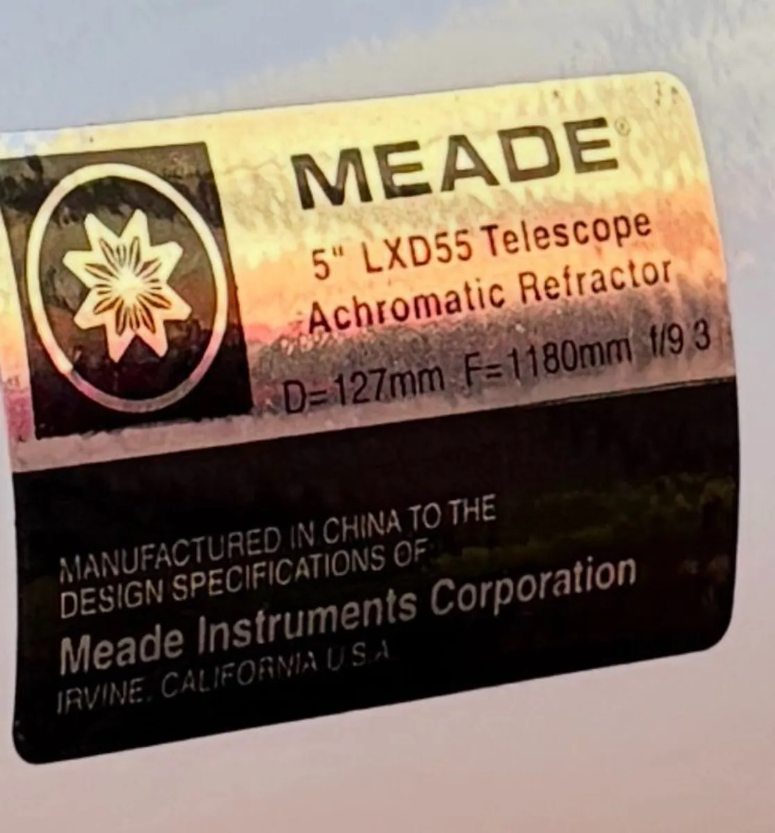Meade LXD55 EMC 127mm Refractor - Image 2