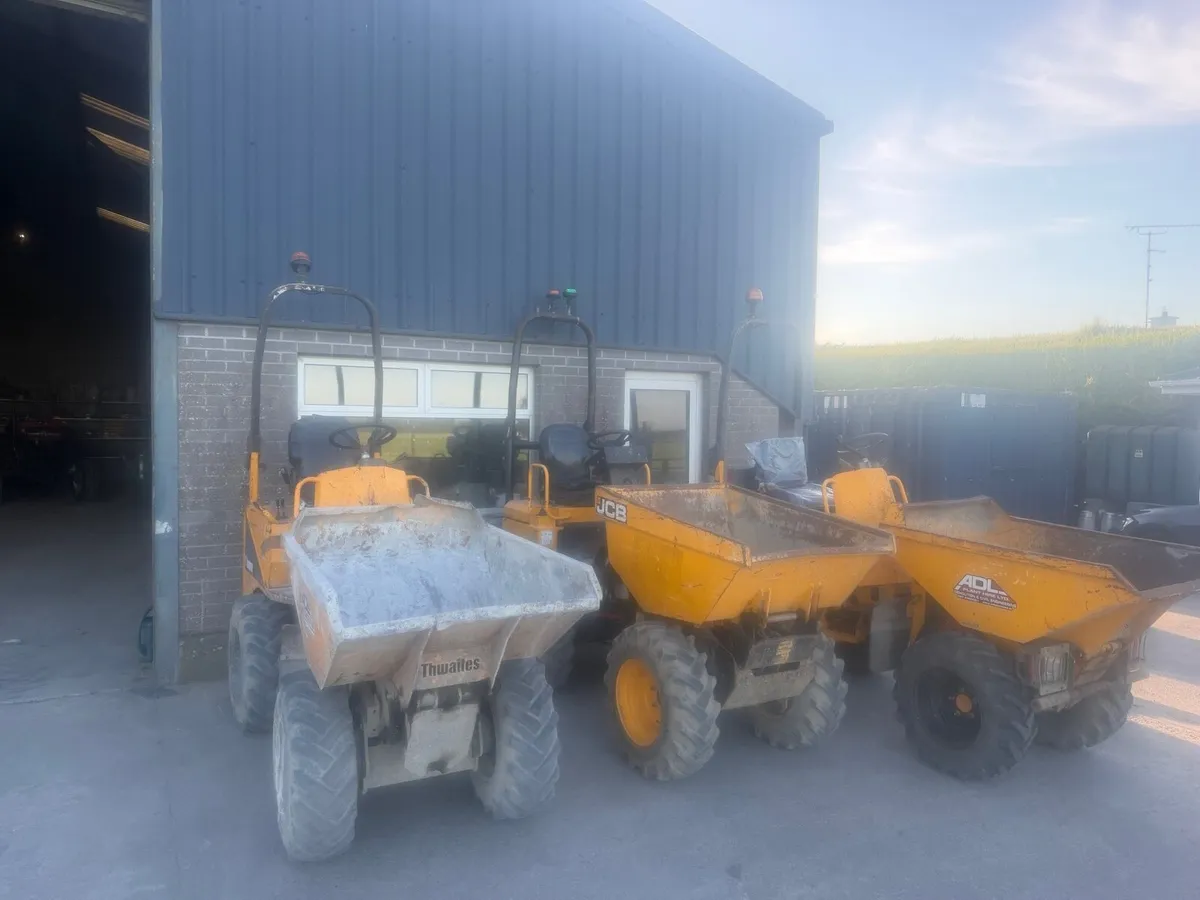 Choice of hi tip dumpers & micro diggers - Image 1