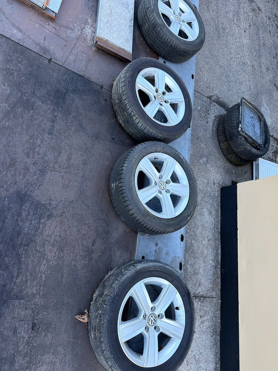 Vw golf 5 x112 alloy wheels:205/55R16 - Image 2