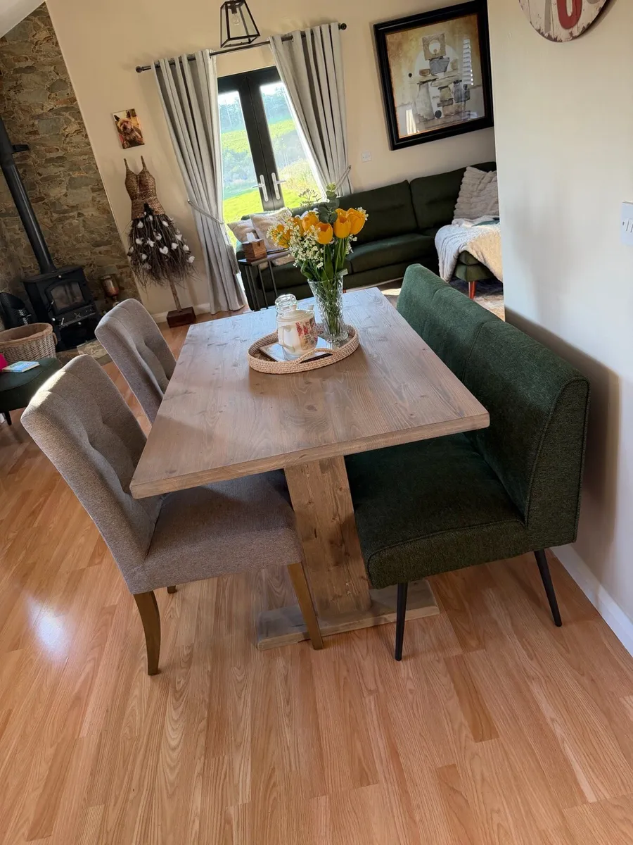Table and Chairs/Bench - Image 1