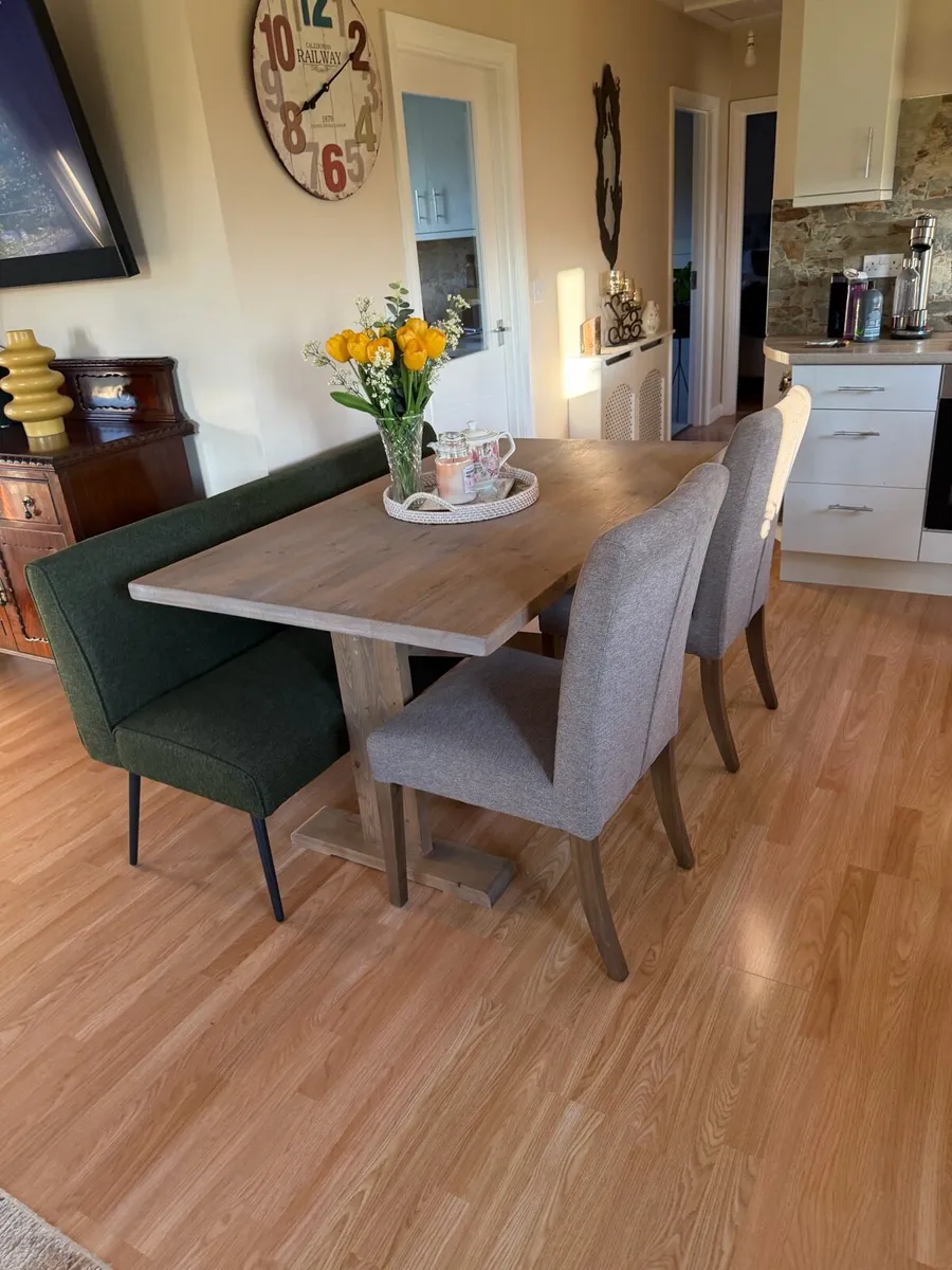 Table and Chairs/Bench - Image 2
