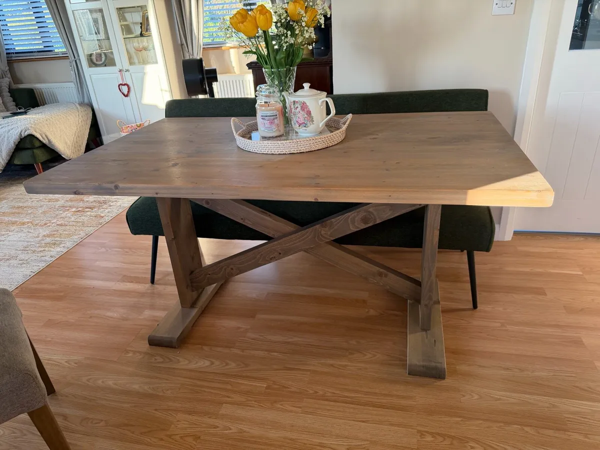 Table and Chairs/Bench - Image 3