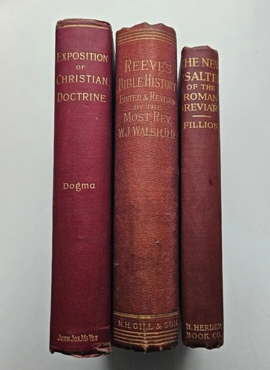 Antique Religious Books x 3 - Spirituality Books - Image 1