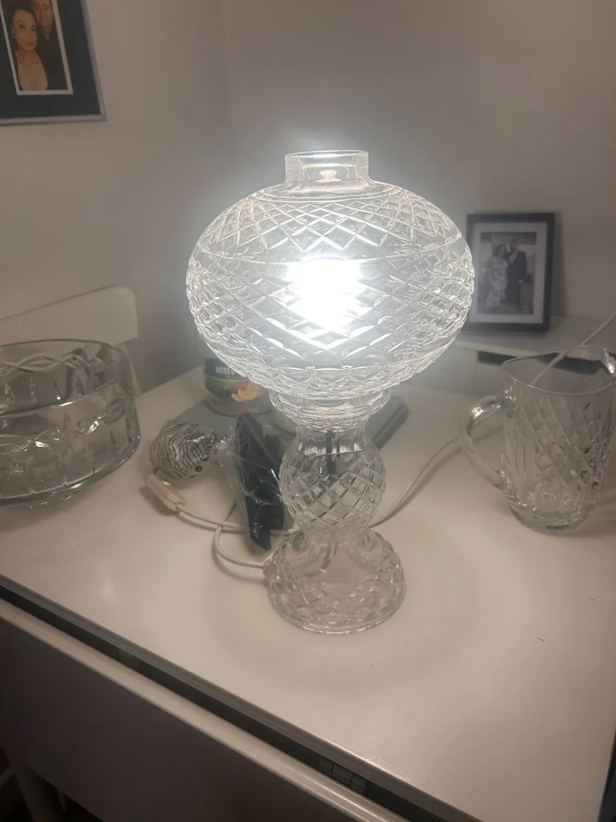 Vintage Galway Crystal Table Lamp - Cut Crystal - Image 2
