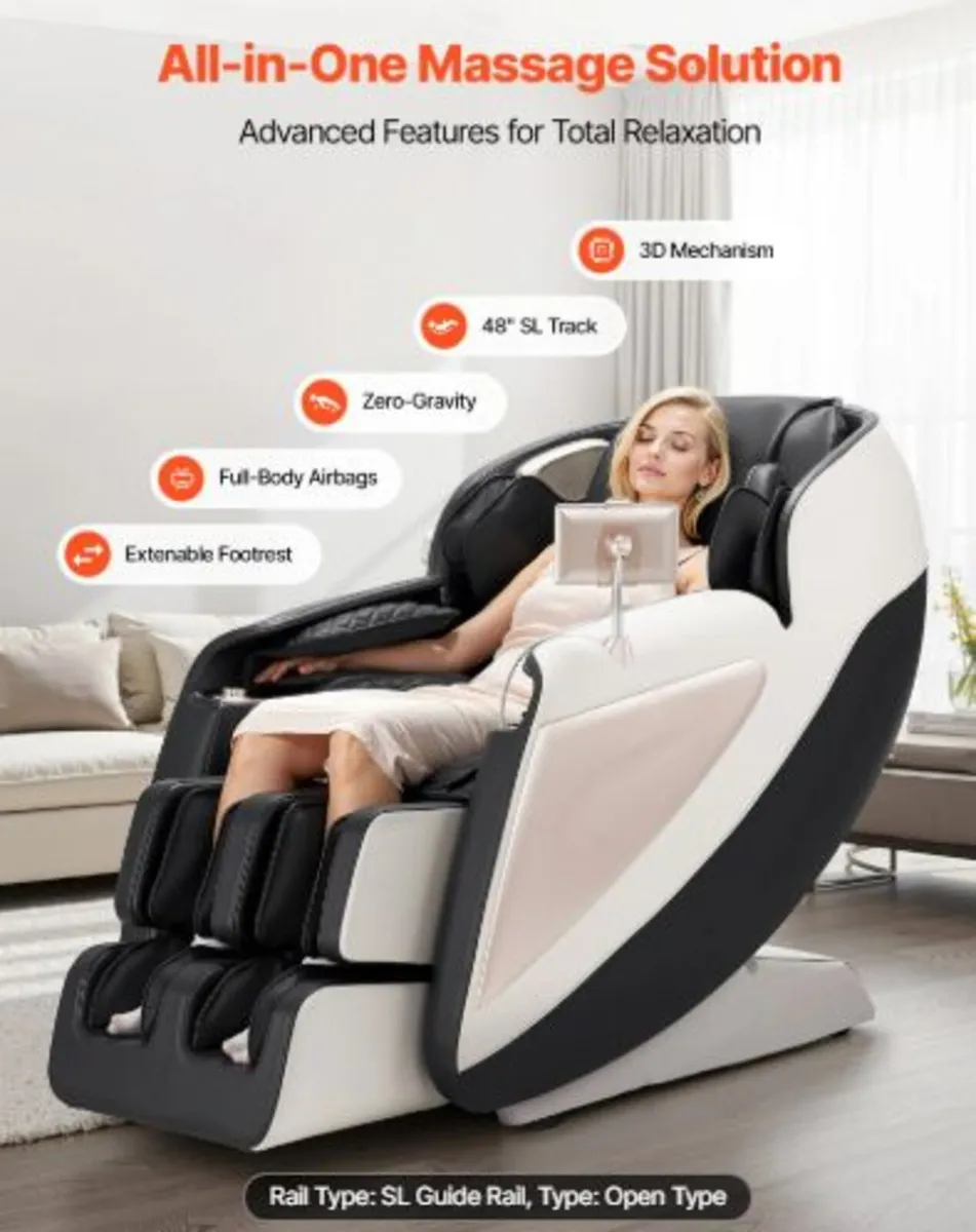 Full Body Massage Chair, 3D Zero Gravity Recliner - Image 3