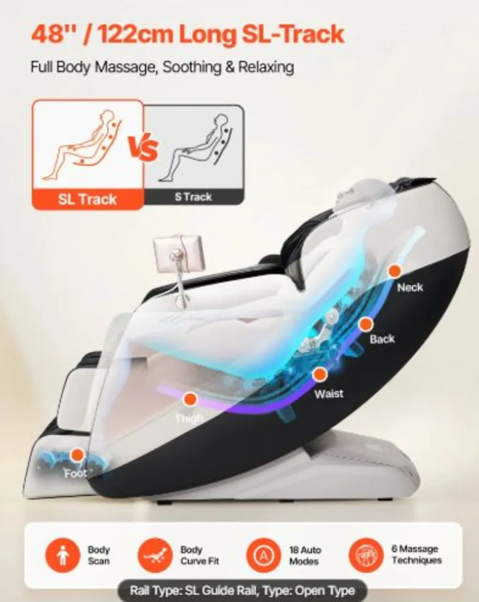 Full Body Massage Chair, 3D Zero Gravity Recliner - Image 2