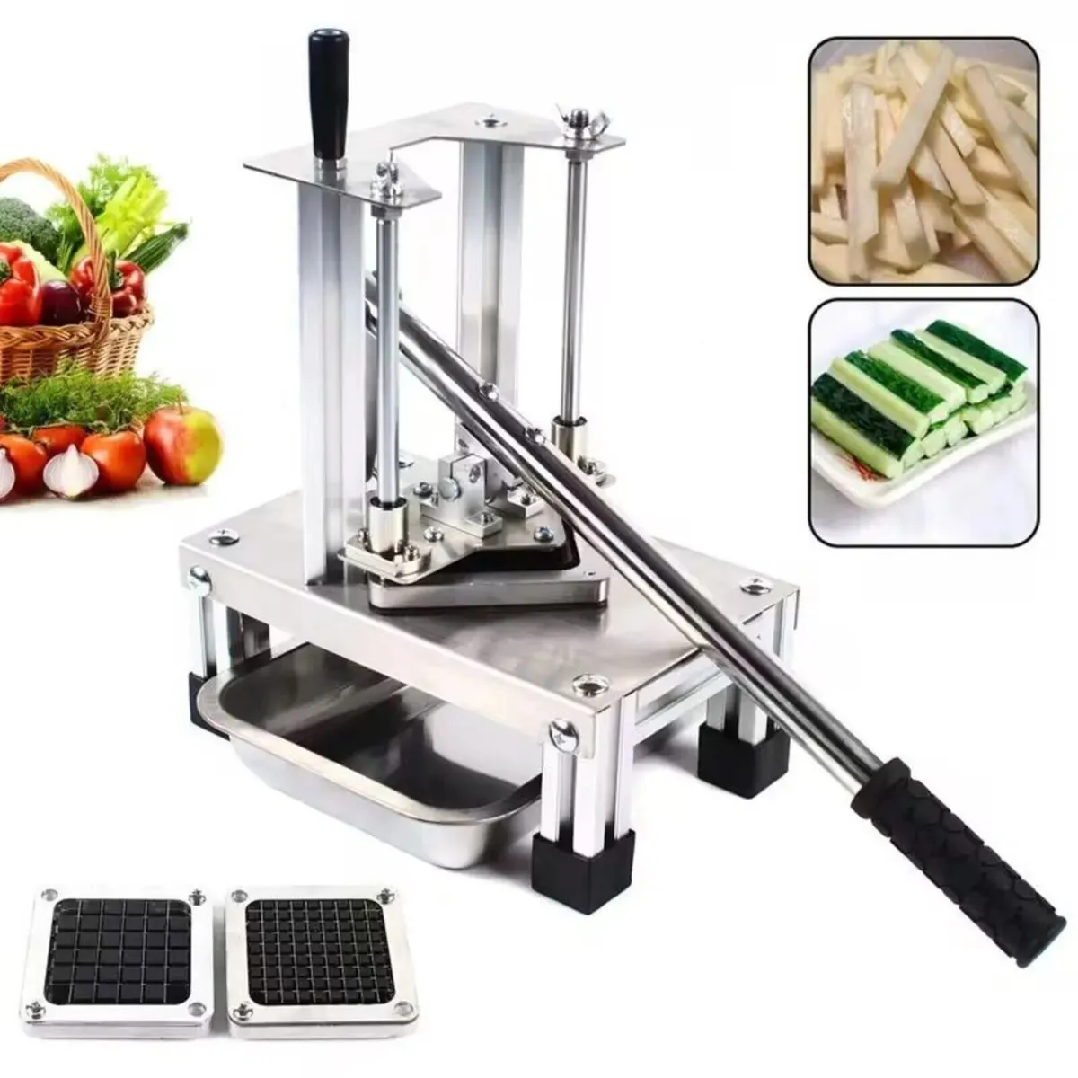 Commercial French Fry Cutter 100kg/h Potato Cut - Image 4