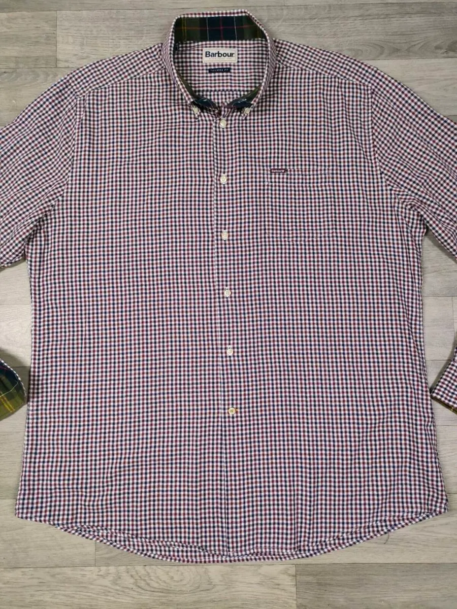 Barbour Check Oxford Shirt Mens XXL - Image 3