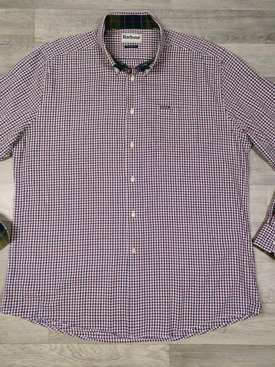 Barbour Check Oxford Shirt Mens XXL - Image 2