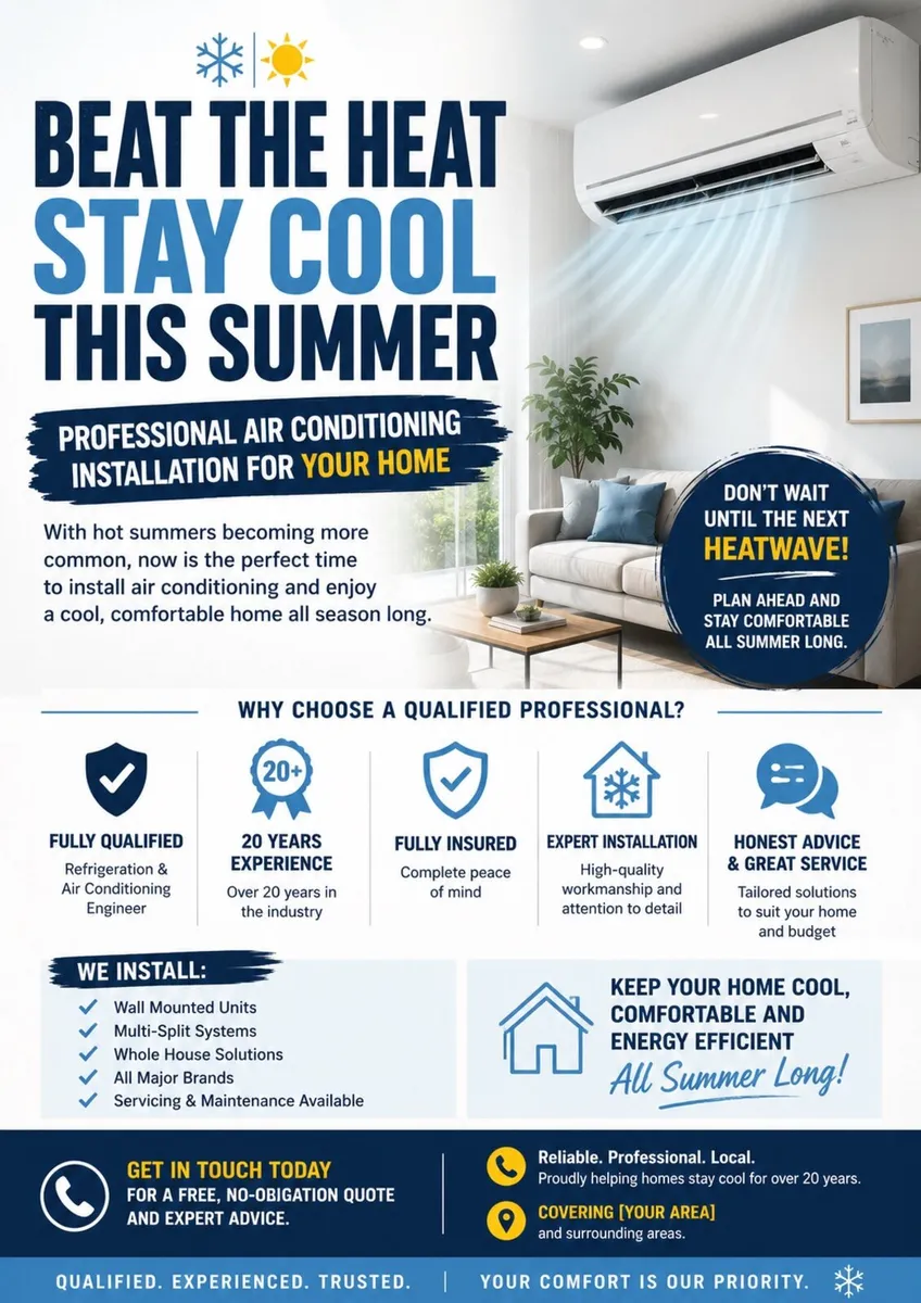 Air Conditioning Installation Houses / New Build