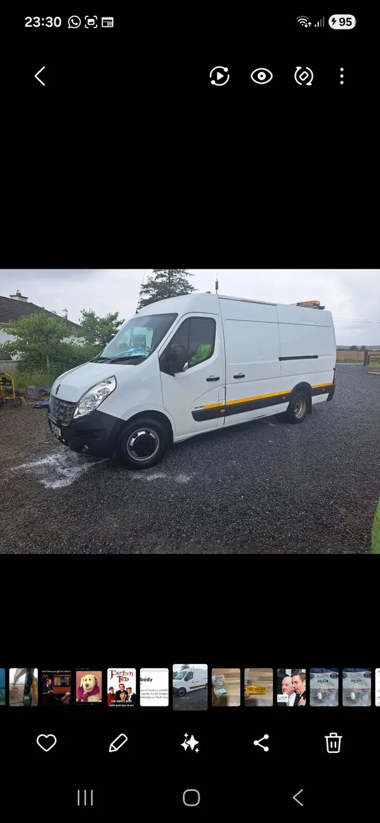 Renault master van twin wheel mwb