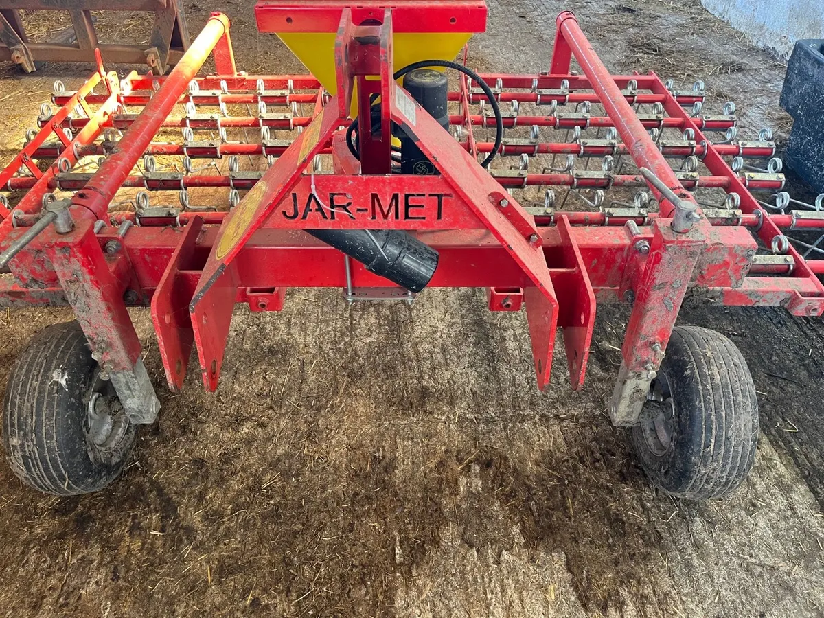 Tine harrow with seeder for hire - Image 1