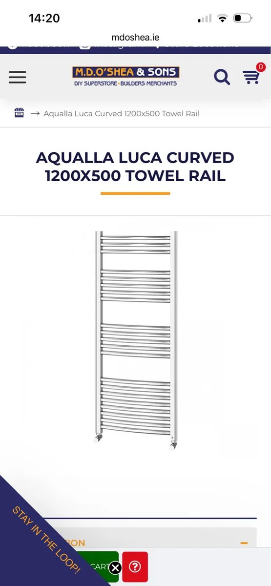Heated towel rail - Image 1