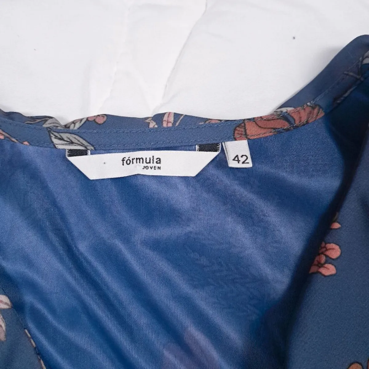 Formula Joven Blue Floral Wrap Dress 14UK/42EU - Image 4