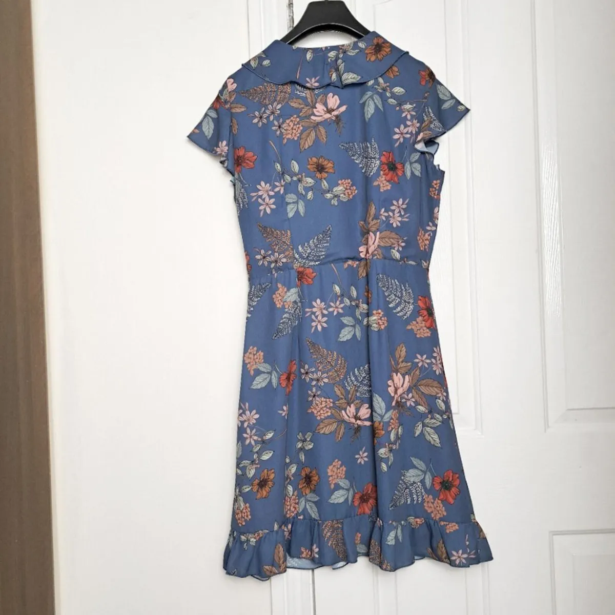 Formula Joven Blue Floral Wrap Dress 14UK/42EU - Image 2