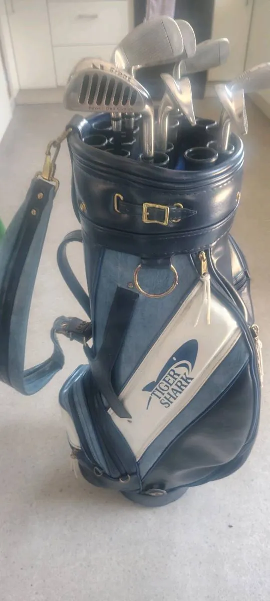 Tiger shark golf clubs and Rare bag - Image 1