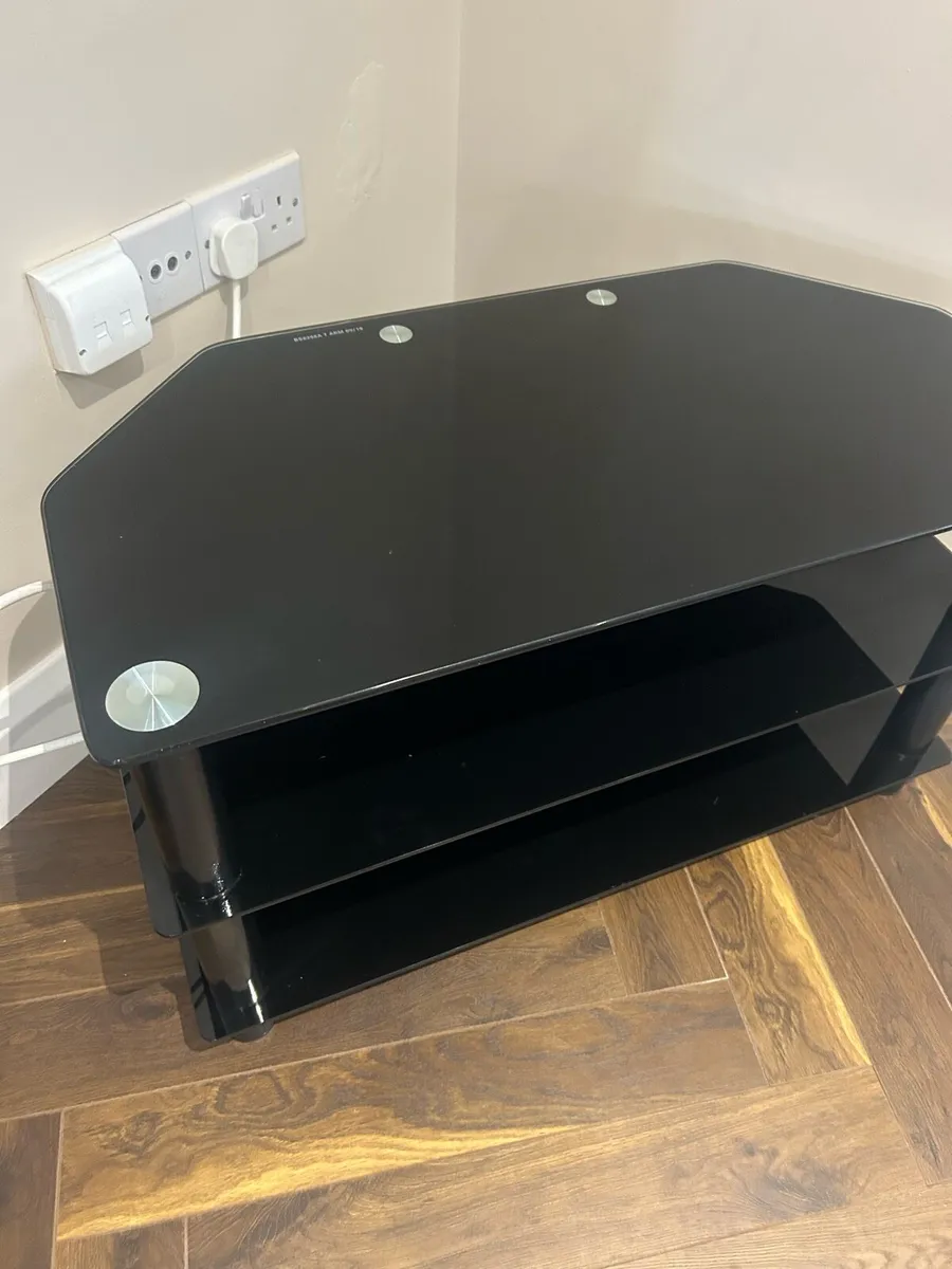 Black TV stand - Image 1