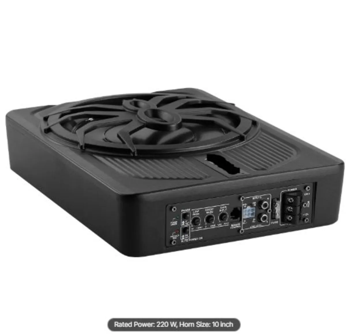 10" 440W Underseat Car Subwoofer, Slim Powered Car - Image 3