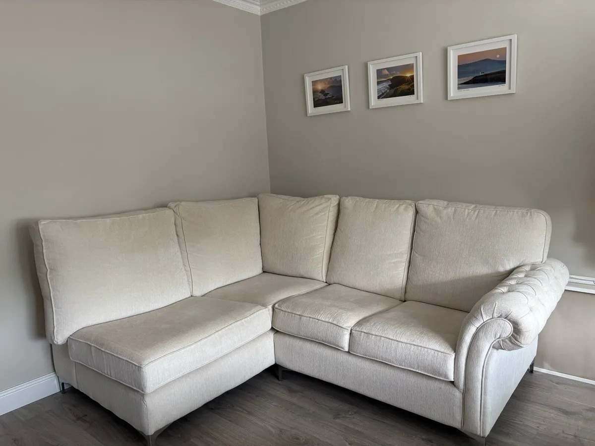 Bespoke Cream Sofa Suite - Image 2