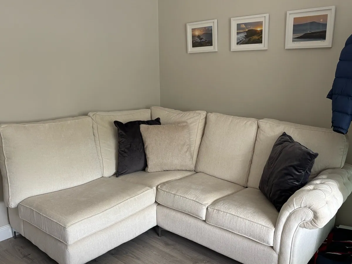 Bespoke Cream Sofa Suite - Image 3