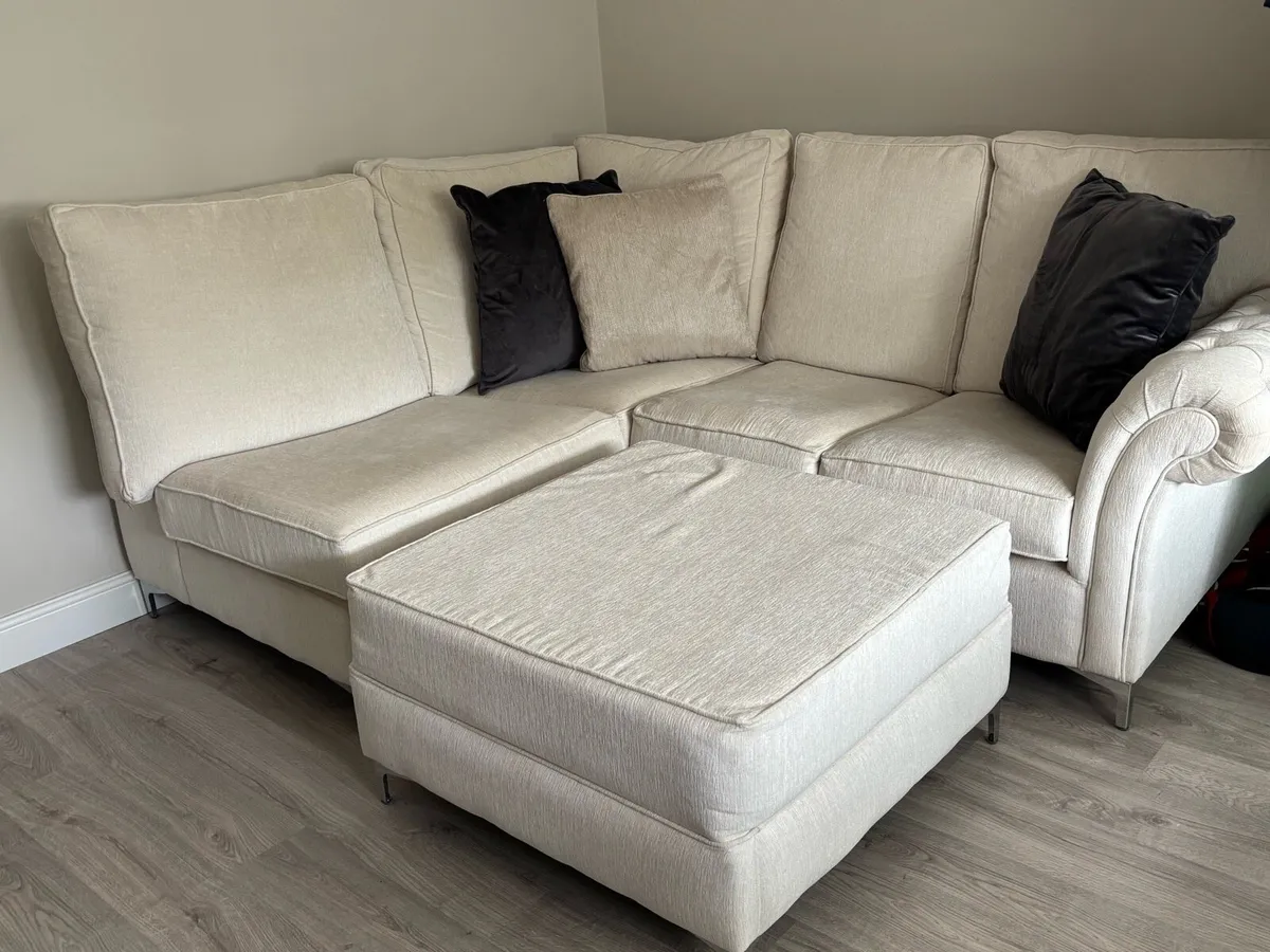 Bespoke Cream Sofa Suite - Image 4