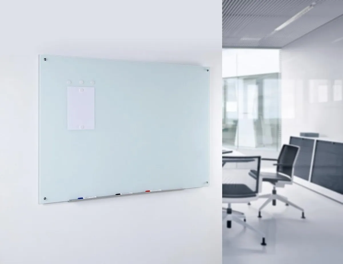 Magnetic Glass Dry-Erase Board Set - Image 2