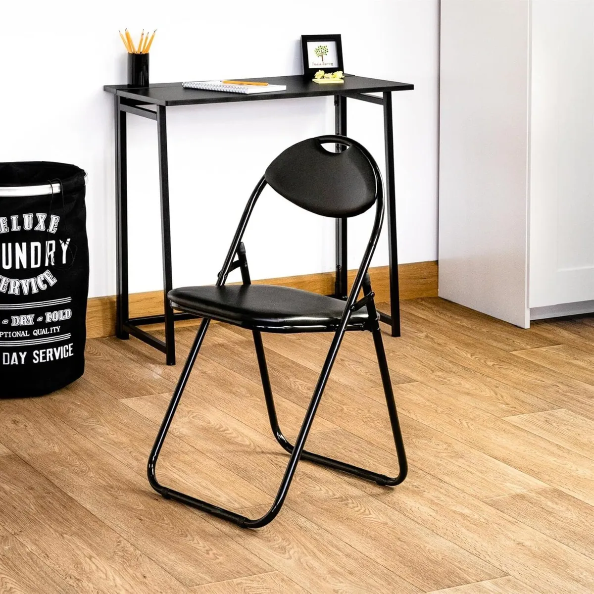 Padded Folding Chairs Pack of 6 Portable - Image 2