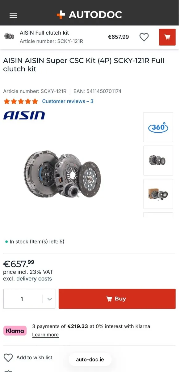 Full Clutch Kit for Hyundai / Kia - Image 1