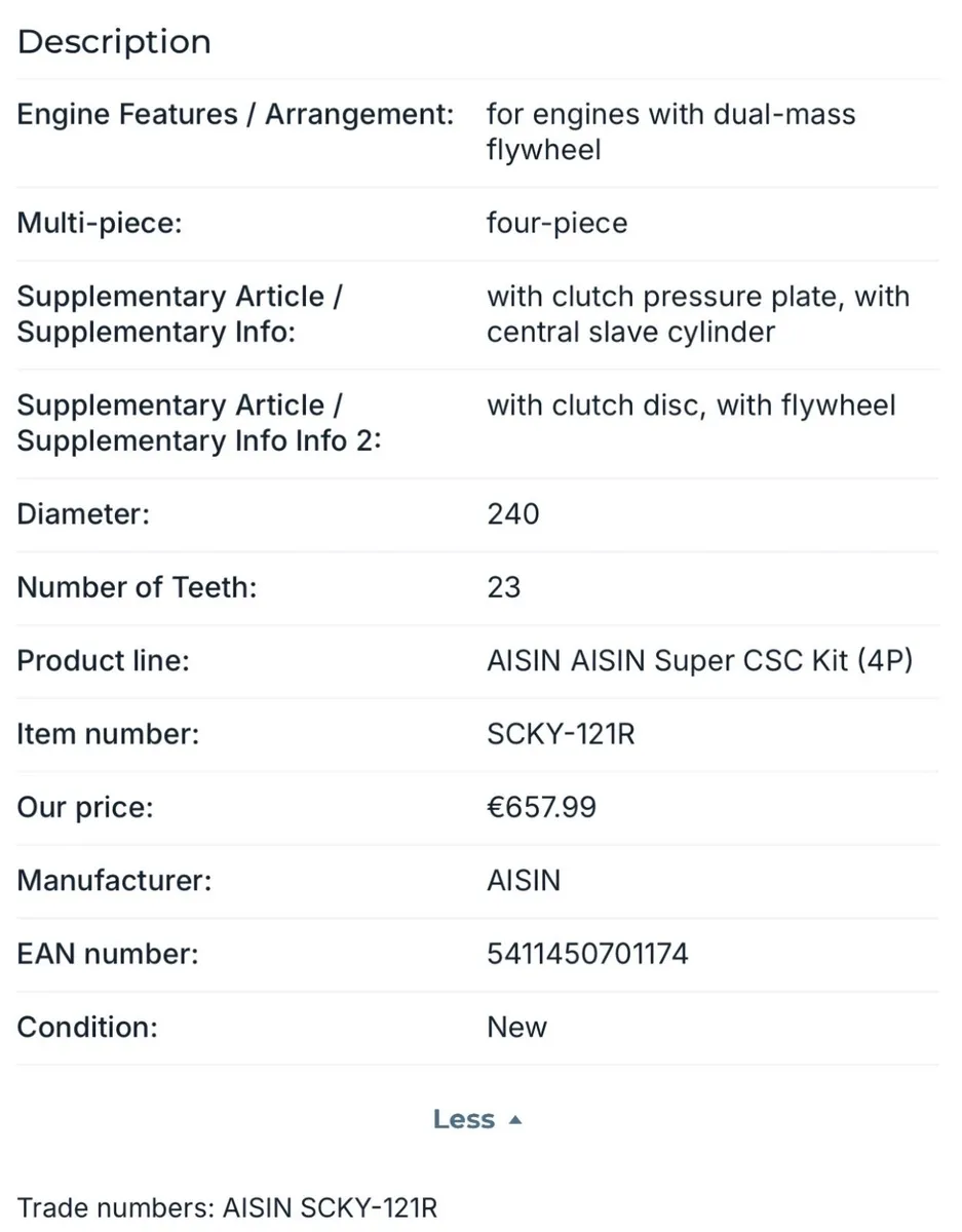 Full Clutch Kit for Hyundai / Kia - Image 2