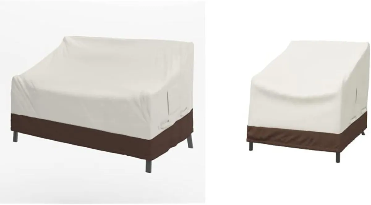 Lounge Deep Seat Furniture Cover 2-Seater Sofa - Image 1