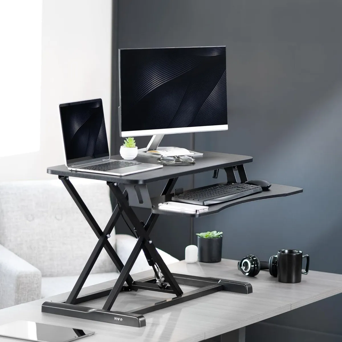 Vivo Standing Desk Converter Height Adjustable - Image 2