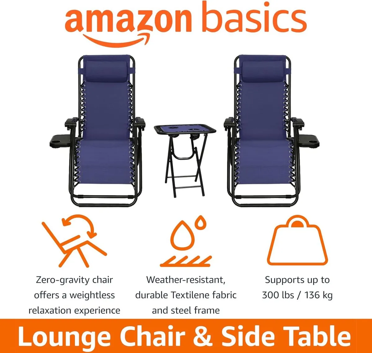 Zero Gravity Chair with Side Table for Relaxing - Image 4