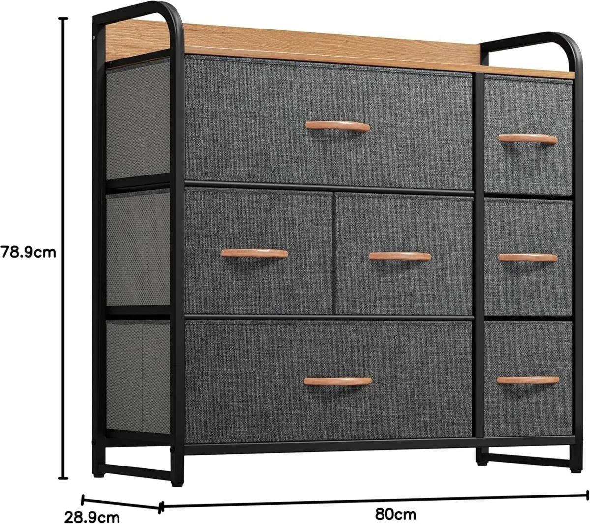 Chest of Drawer Fabric Storage Tower with 7 - Image 2
