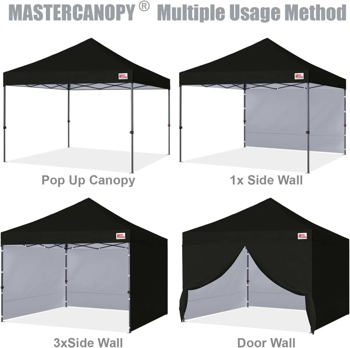 Heavy Duty Pop-Up Gazebo Tent with Sidewalls - Image 4