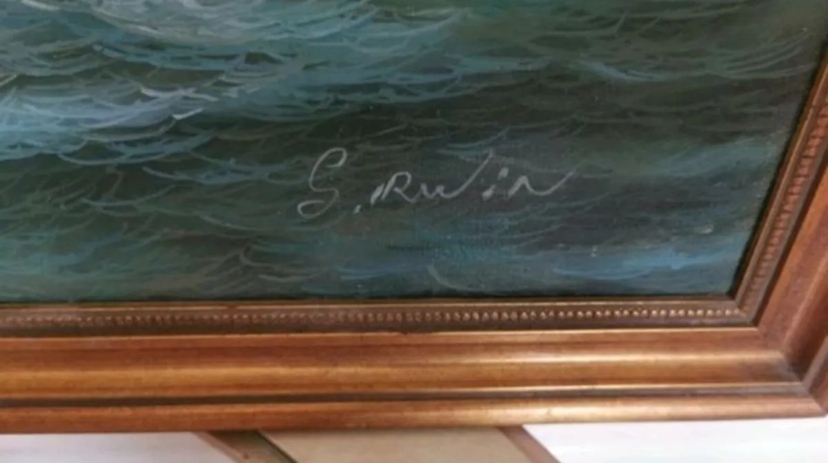 Painting of a ship - Image 2