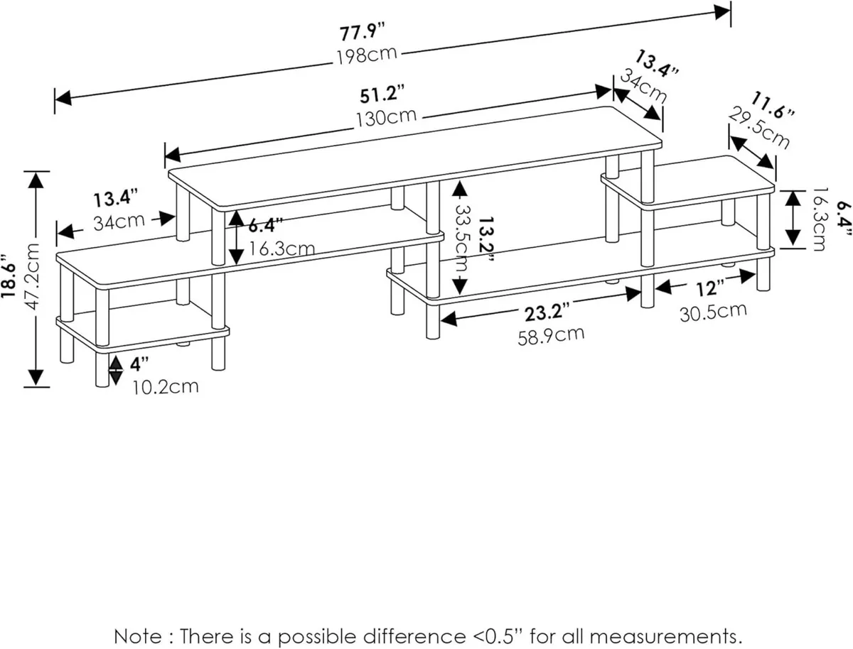 TV Stand Grand Entertainment Centre Console for Up - Image 3