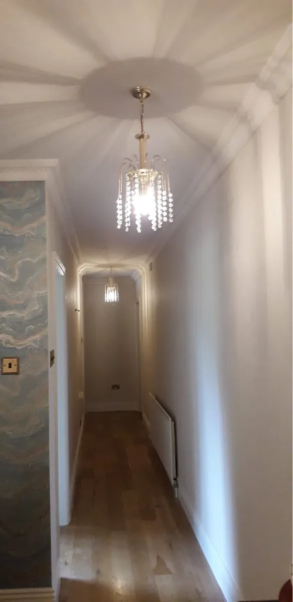 Matching crystal chandeliers & 2 hallway pendant - Image 2