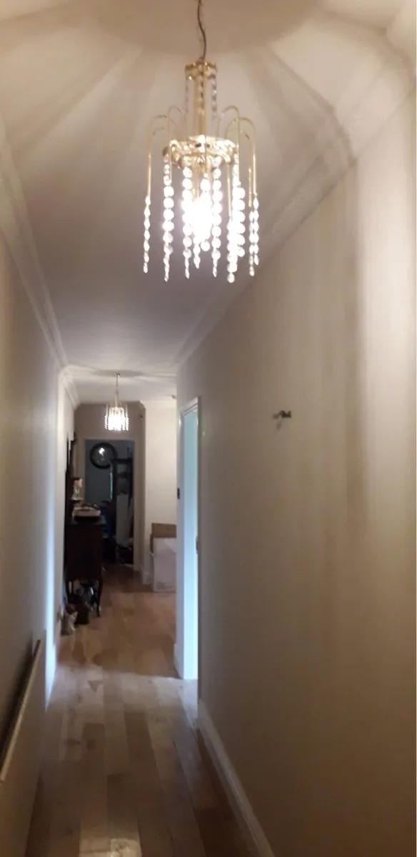 Matching crystal chandeliers & 2 hallway pendant - Image 4