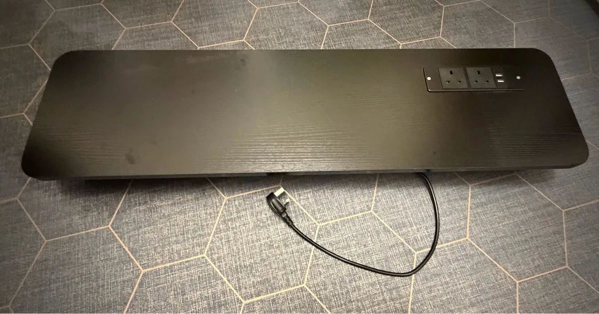 Monitor Stand/Riser with Built-In Socket & USB - Image 1