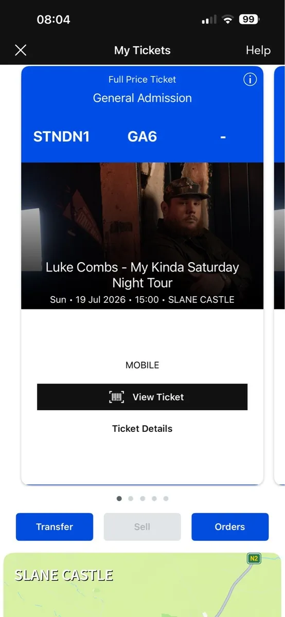 2x Luke Combs Tickets for Sunday - Image 1
