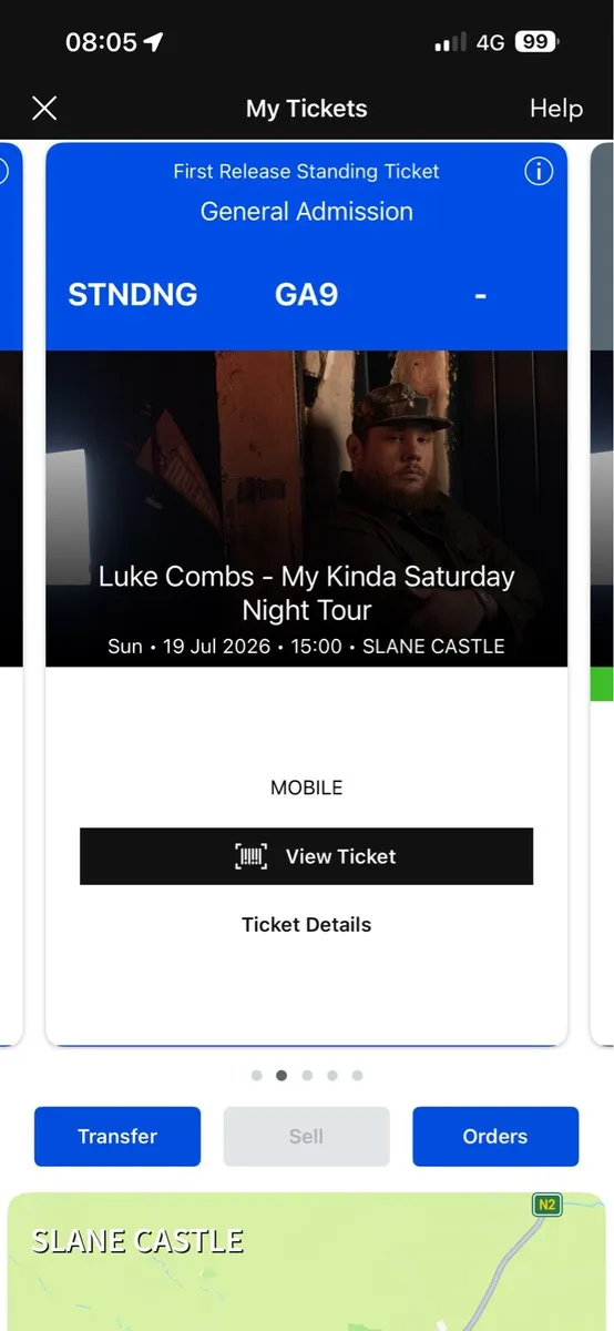 2x Luke Combs Tickets for Sunday - Image 2