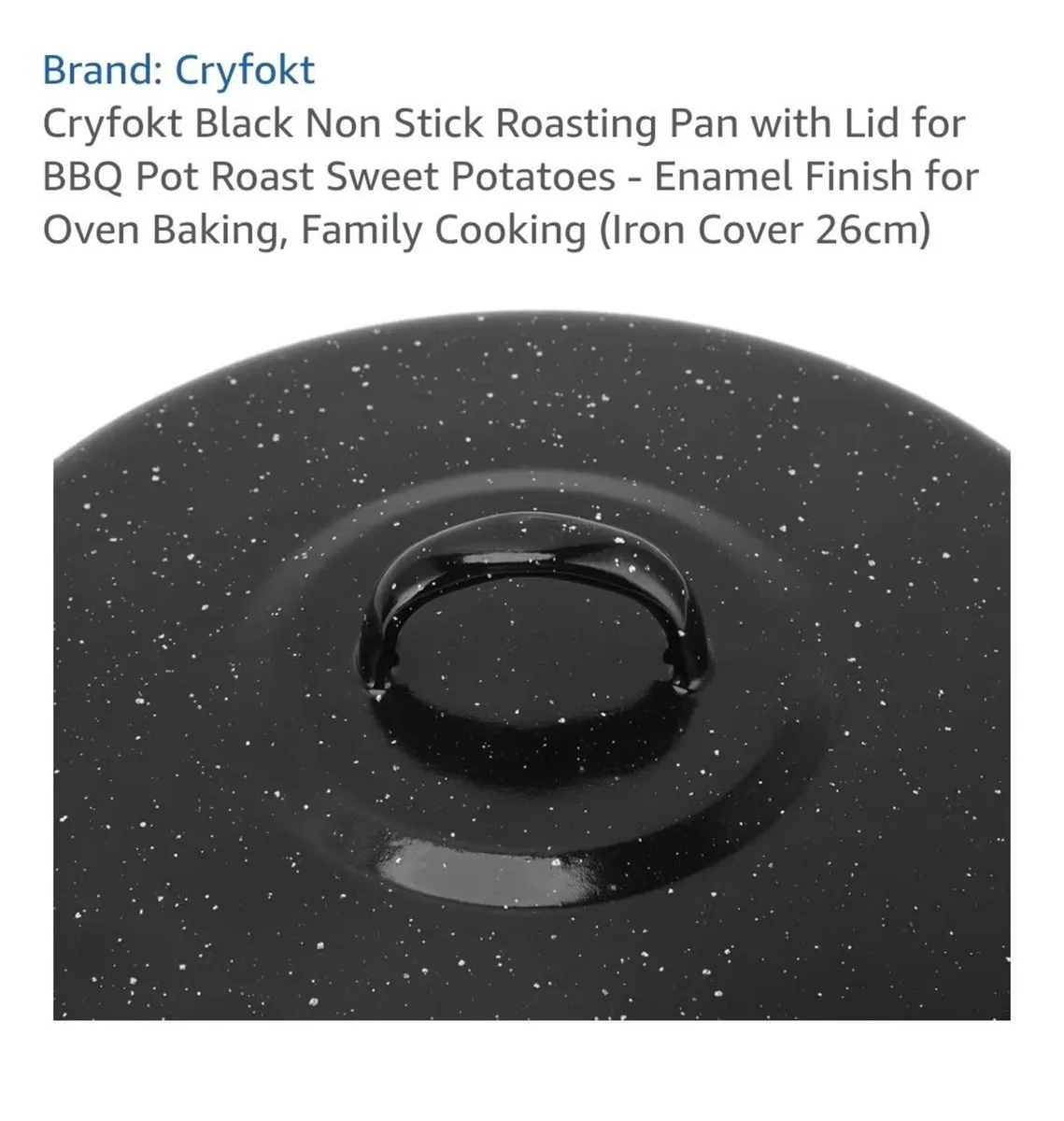 Black roasting pan 26 cm - Image 4