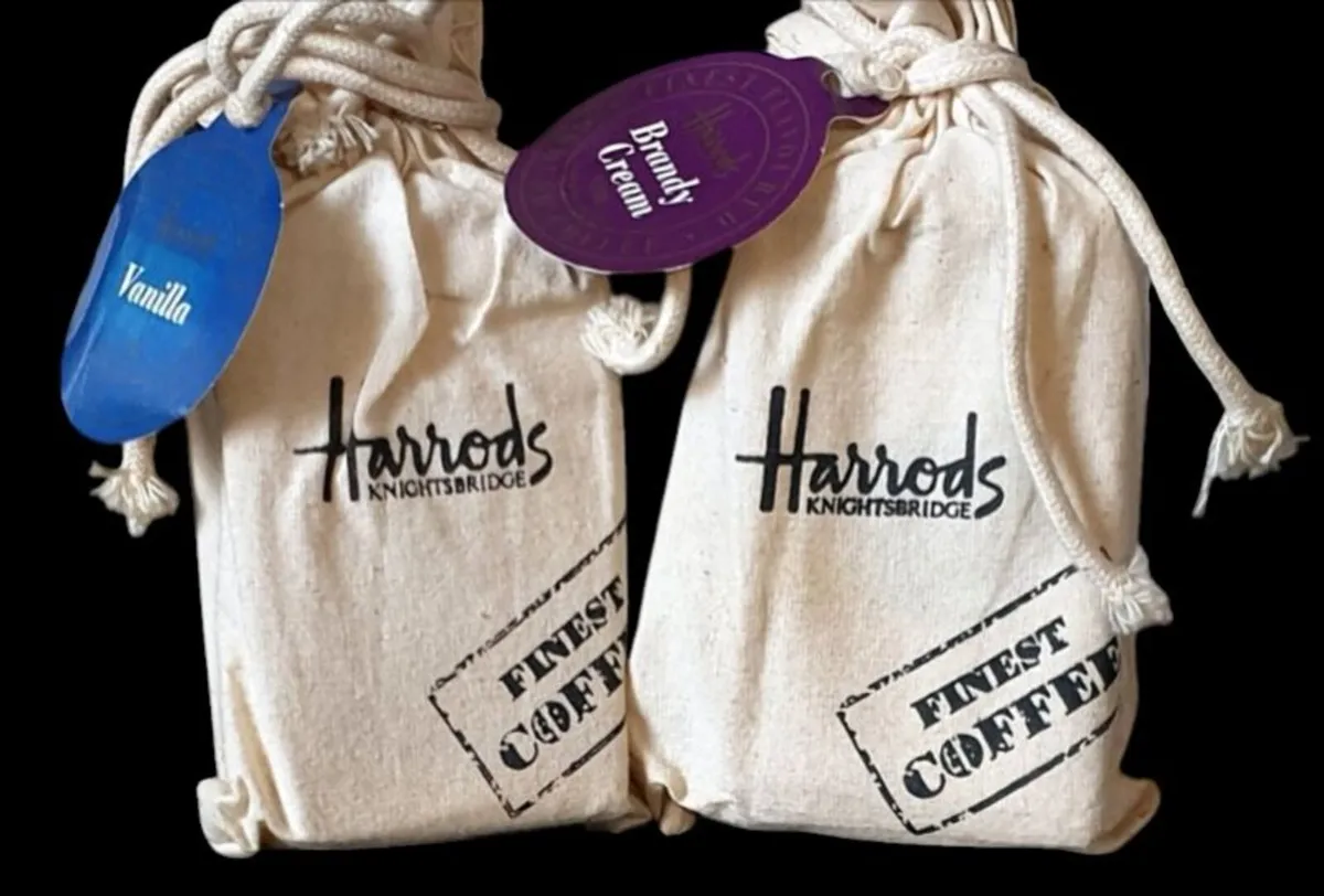 Vintage Harrods Knightsbridge Coffee Pouches - Image 2
