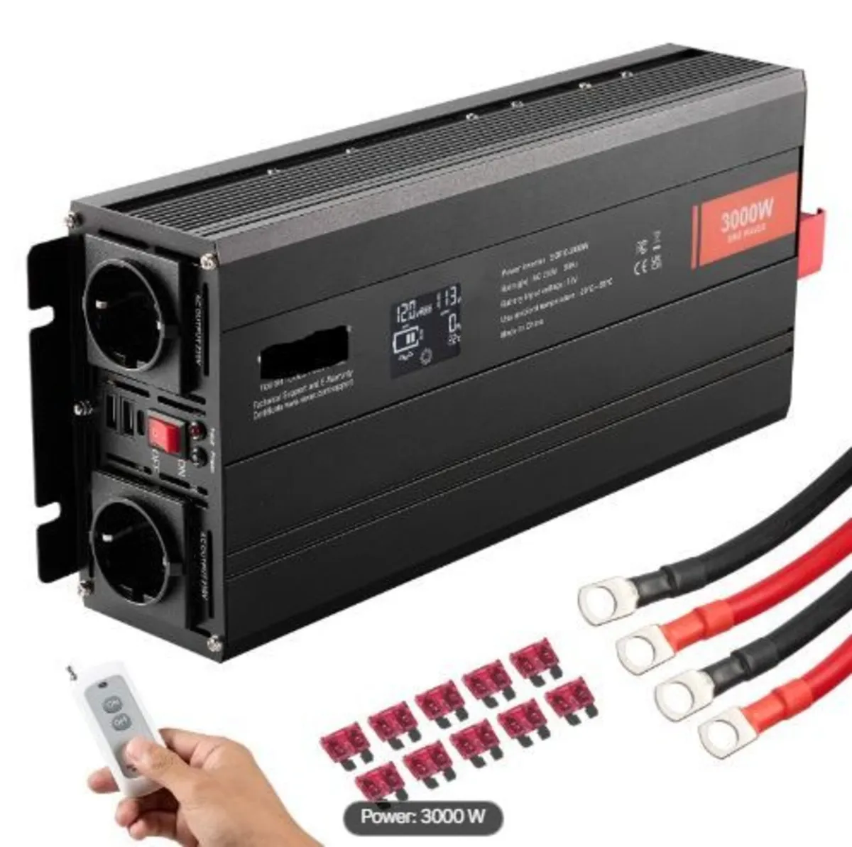 Pure Sine Wave Inverter, 3000 Watt, DC 12V - Image 2