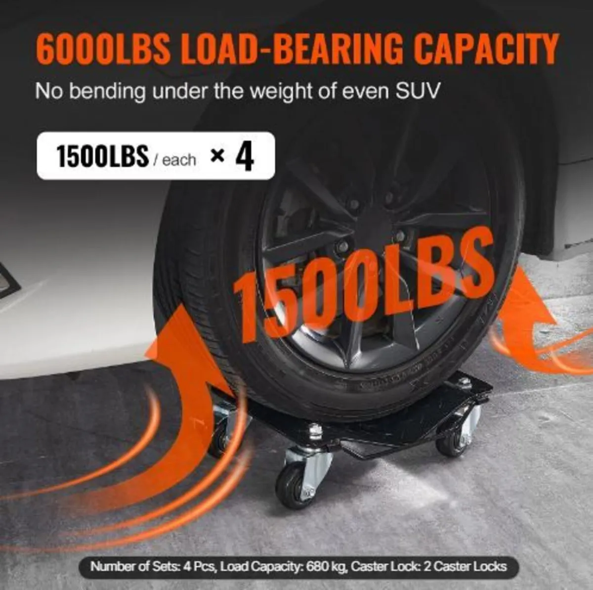 Car Dolly Wheel Tire Dolly 4 PCS - Image 2